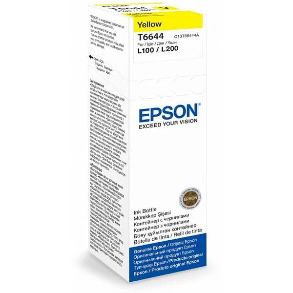Tinta Epson T66414, C13T66444A, Yellow