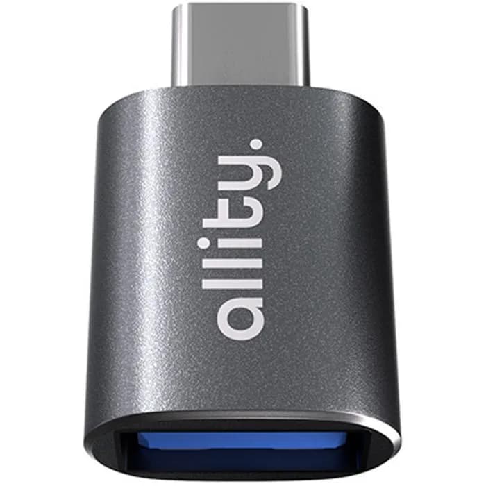 Adapter Allity ABA-102, USB-C (M) na USB-A (Ž), sivi