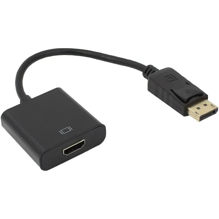 Adapter SBOX, DisplayPort (M) na HDMI (Ž), 0.13m, crni
