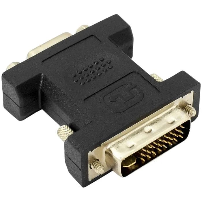 Adapter SBOX, DVI (M) na VGA (Ž), crni