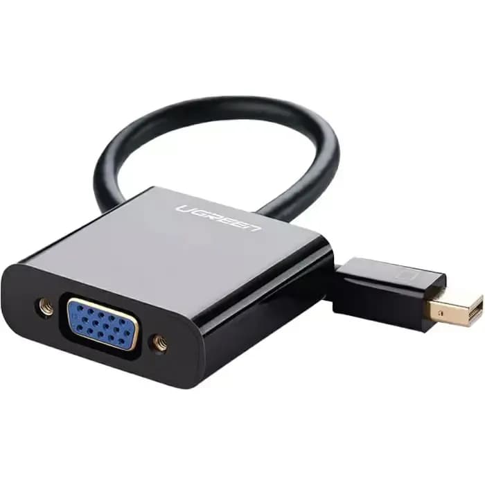 Adapter Ugreen 10459, Mini DisplayPort (M) na VGA (Ž), 0.15m, crni