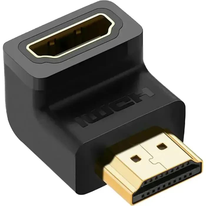 Adapter Ugreen 20109, HDMI (M) na HDMI (Ž), kutni, crni