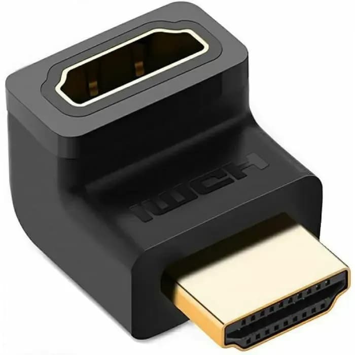 Adapter Ugreen 20110, HDMI (M) na HDMI (Ž), kutni, crni