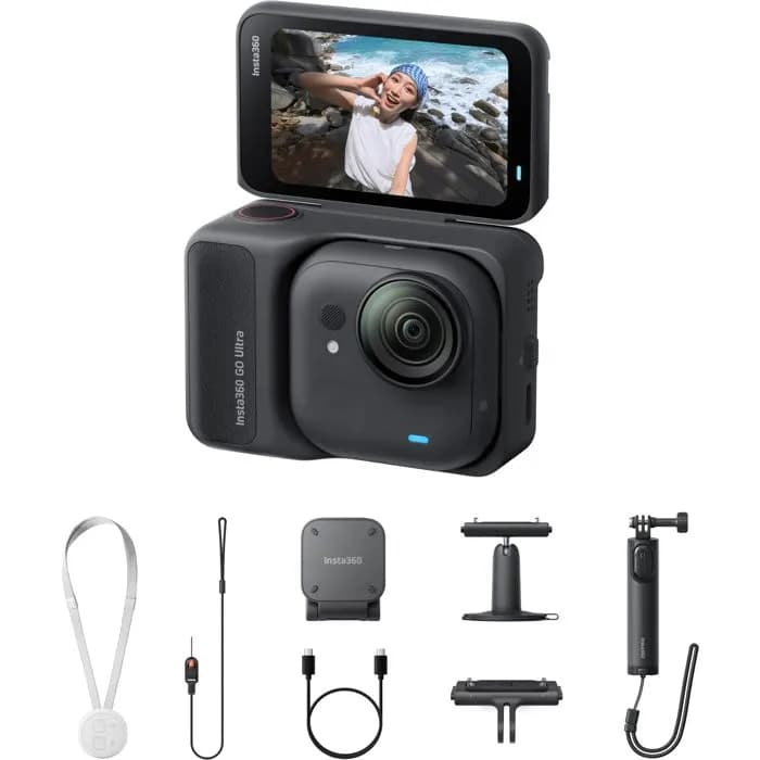 Akcijska kamera Insta360 GO Ultra Creator Bundle, Midnight Black