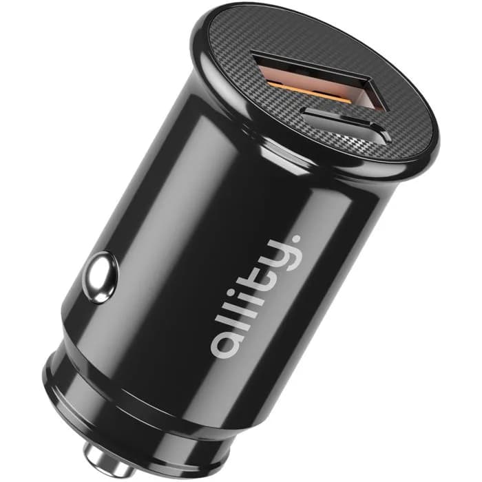 Auto punjač Allity ACC-100-30WAC, USB-A, USB-C, 30W, Black