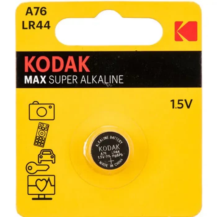 Baterija Kodak Ultra Alkaline LR44/A76, 1 komad, 0304040011