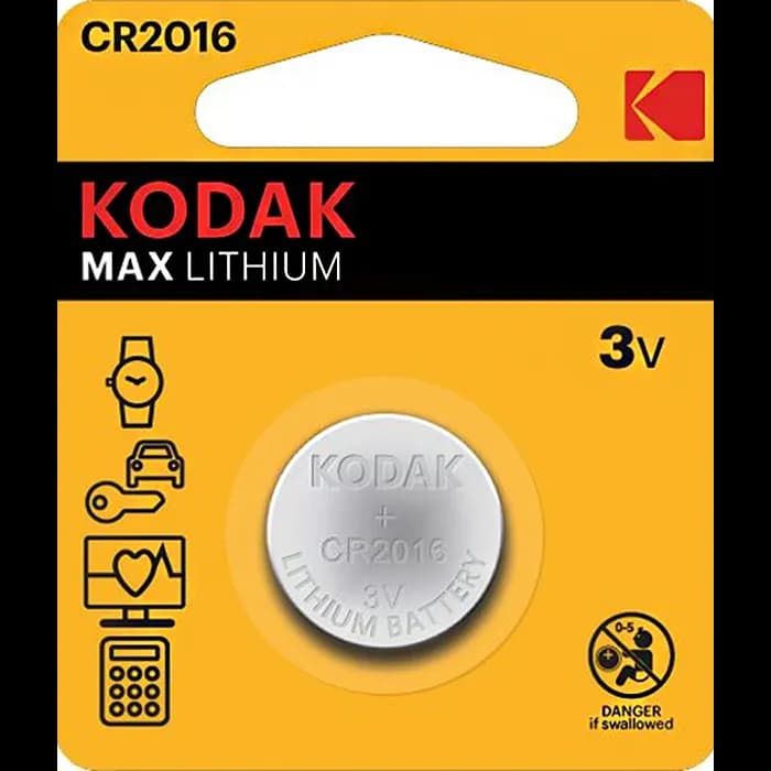 Baterija Kodak Ultra Lithium CR2016, 1 komad, 0304040006