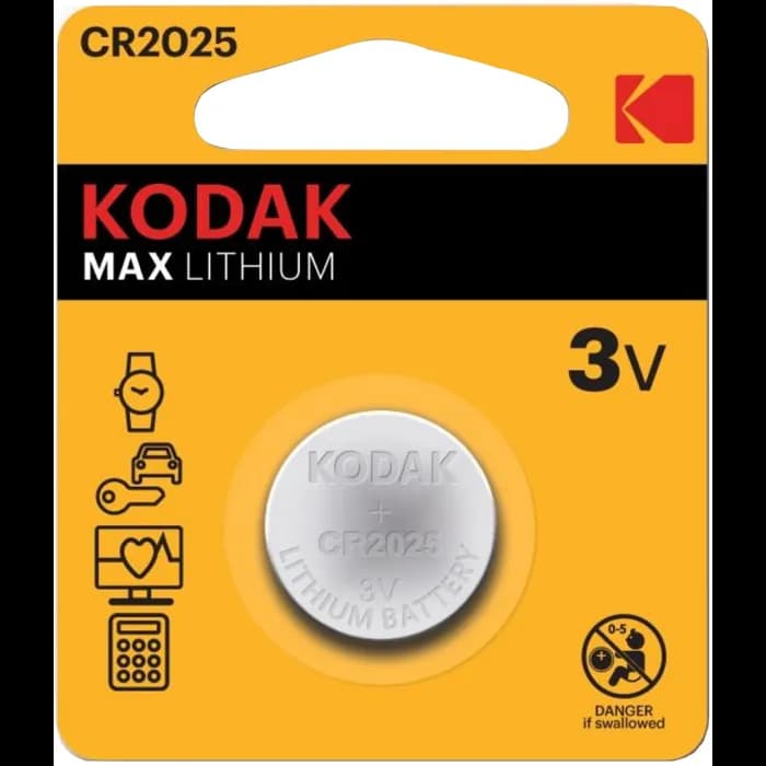 Baterija Kodak Ultra Lithium CR2025, 1 komad, 0304040007
