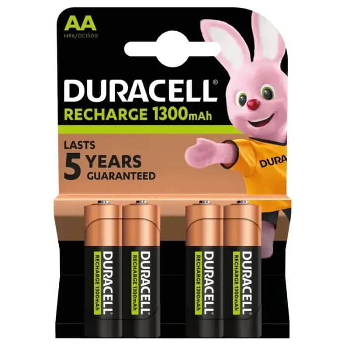 Baterije Duracell AA, 1300mAh, punjive, 4 komada - 5000394039247