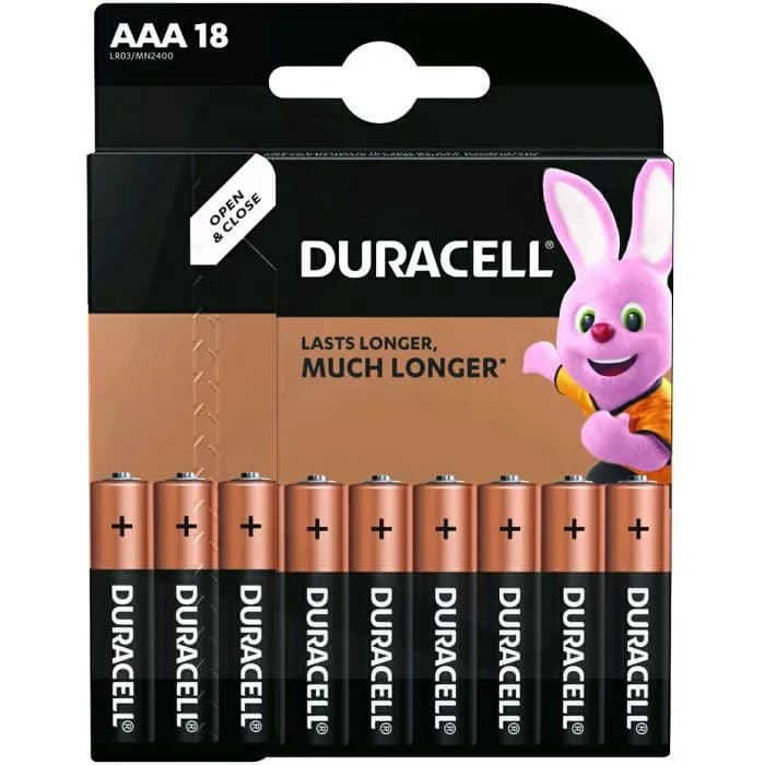 Baterije Duracell AAA, 18 komada - 5000394107557