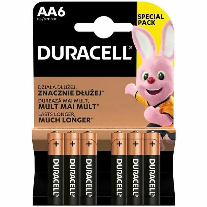 Baterije Duracell Basic AA, 6 komada - 5000394142183