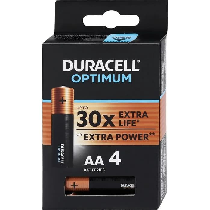 Baterije Duracell Optimum, AA, 4 komada - 5000394158696