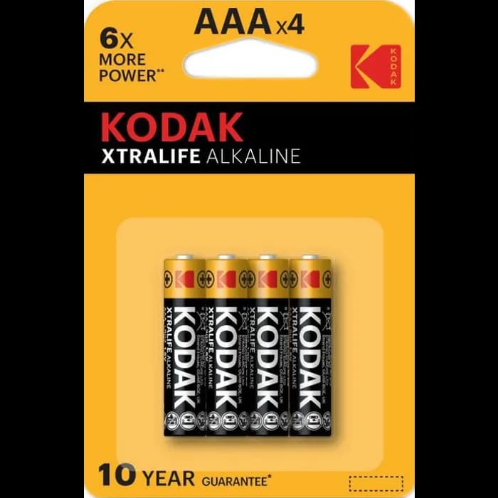 Baterije Kodak Xtralife Alkaline AAA, 4 komada, 0304040002