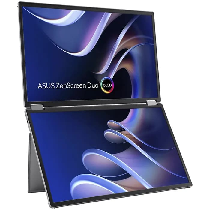 Eksterni monitor Asus 14" ZenScreen Duo OLED MQ149CD, OLED, 1ms (GTG), HDR10, Mini HDMI, 2xUSB-C, 1920x1200