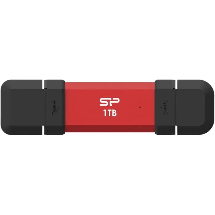 Eksterni SSD Silicon Power DS72, 1TB, USB 3.2 Gen 2, crveni