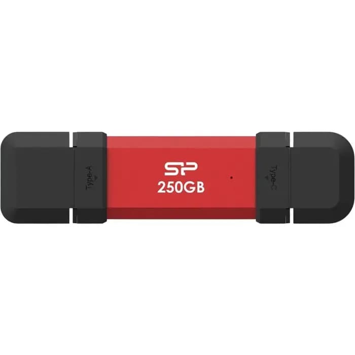 Eksterni SSD Silicon Power DS72, 250GB, USB 3.2 Gen 2, crveni