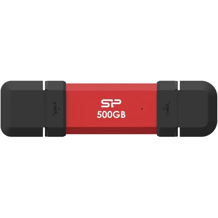 Eksterni SSD Silicon Power DS72, 500GB, USB 3.2 Gen 2, crveni