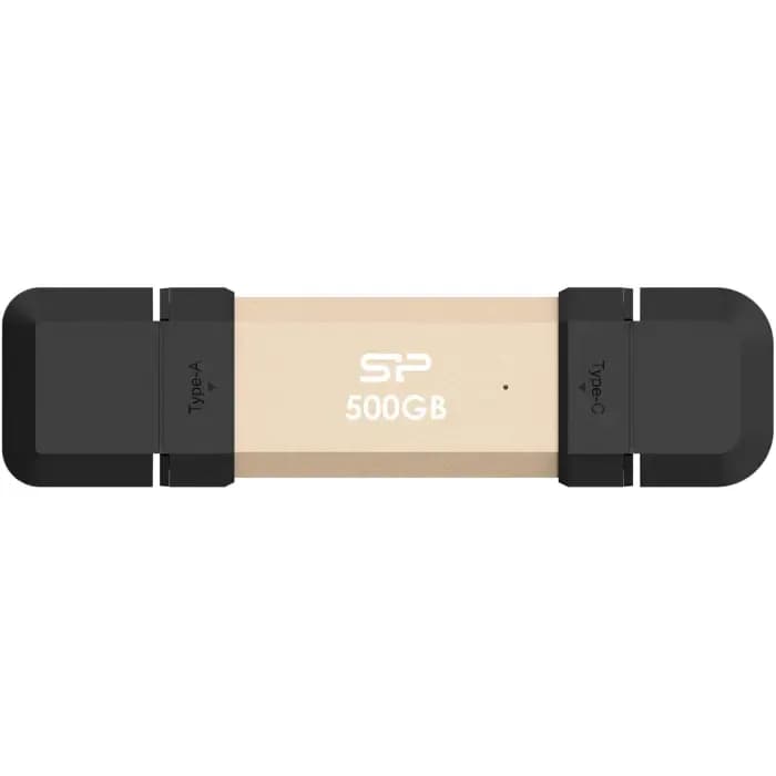 Eksterni SSD Silicon Power DS72, 500GB, USB 3.2 Gen 2, zlatni