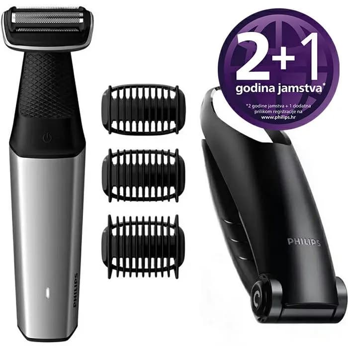 Električni brijač Philips Bodygroom 5000 Series BG5020/15, vodootporan, srebrni