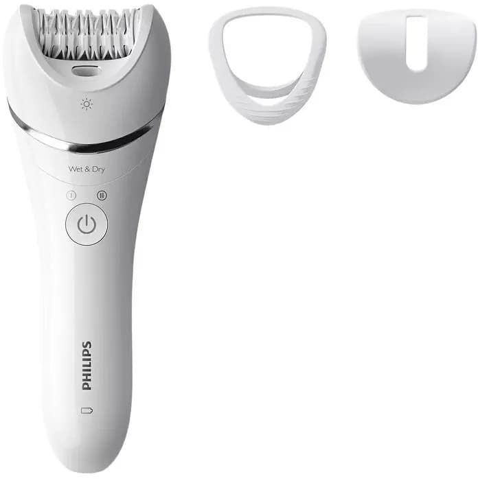 Epilator Philips 8000 Series BRE700/00, 3 nastavka, bijeli