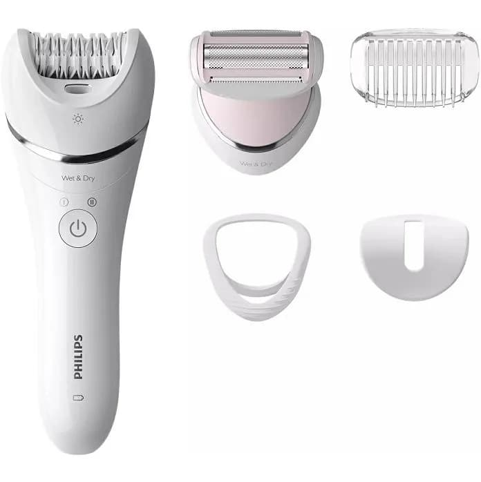 Epilator Philips 8000 Series BRE710/00, 5 nastavka, bijeli