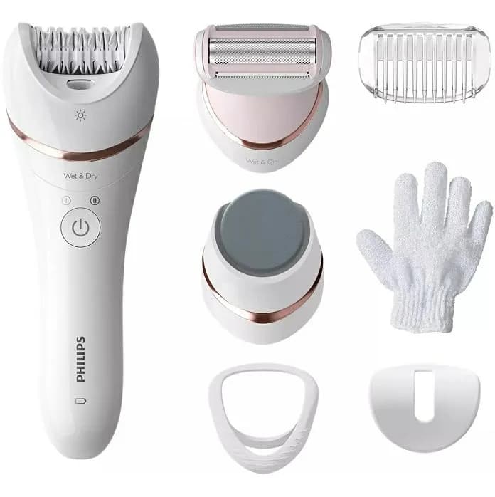 Epilator Philips 8000 Series BRE730/10, 7 nastavaka, bijeli