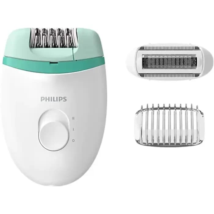 Epilator Philips Satinelle Essential BRE245/00, žičani, bijelo-zeleni
