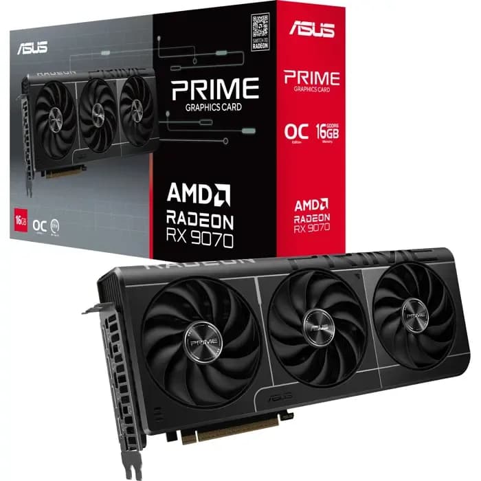 Grafička Asus AMD Radeon RX9070 Prime OC, 16GB GDDR6