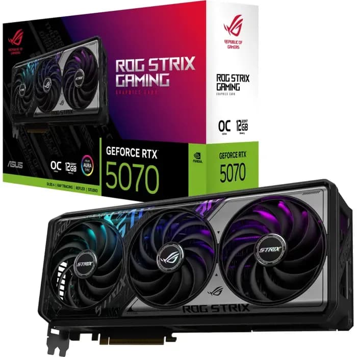 Grafička Asus GeForce RTX5070 ROG Strix OC, 12GB GDDR7