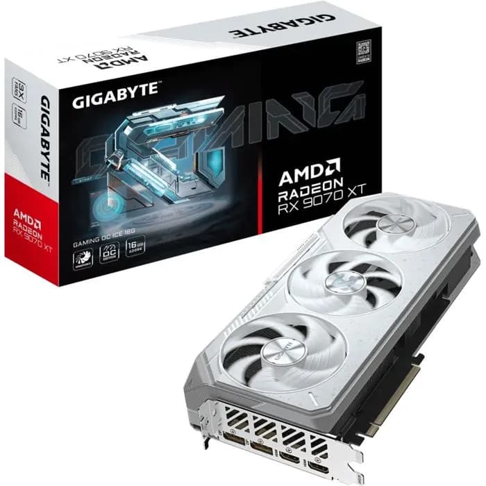 Grafička Gigabyte AMD Radeon RX9070XT Gaming OC Ice, 16GB GDDR6