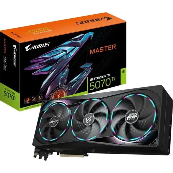 Grafička Gigabyte GeForce RTX5070Ti Aorus Master OC, 16GB GDDR7