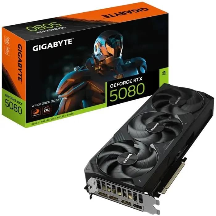 Grafička Gigabyte GeForce RTX5080 Windforce OC SFF, 16GB GDDR7