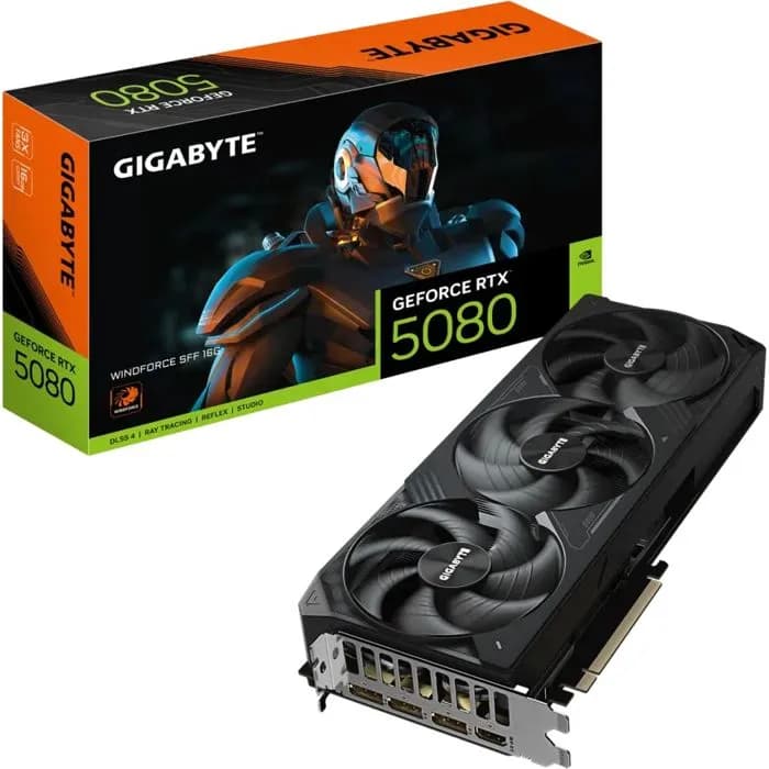 Grafička Gigabyte GeForce RTX5080 Windforce SFF, 16GB GDDR7
