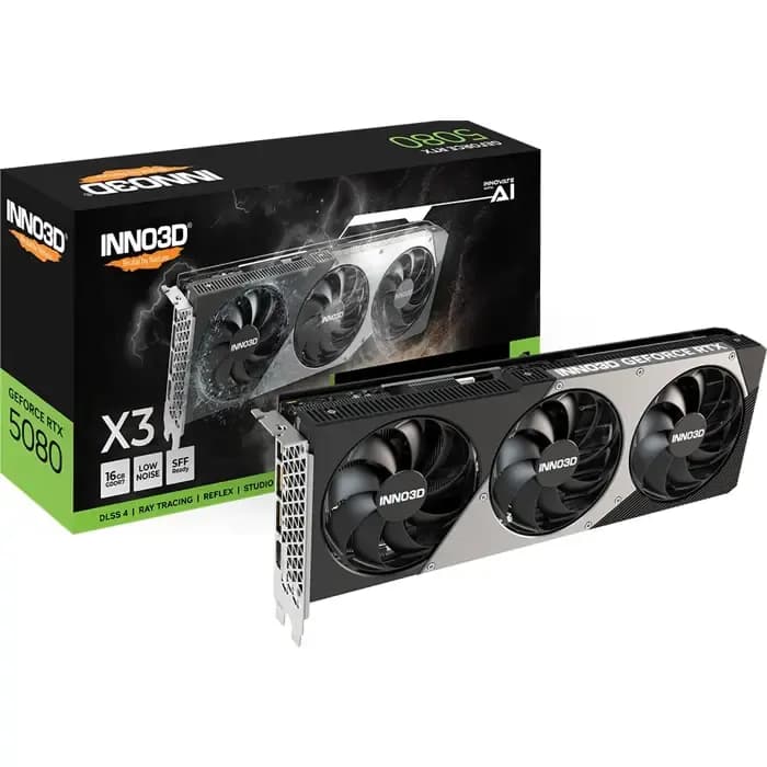 Grafička Inno3D GeForce RTX5080 X3, 16GB GDDR7