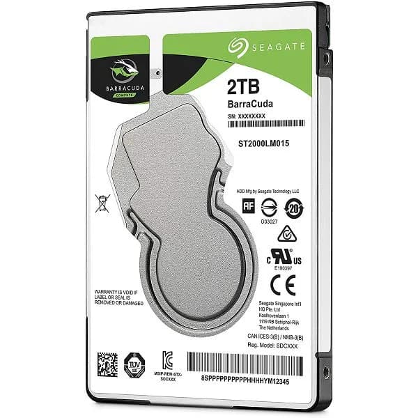 Hard disk Seagate Barracuda (2.5", 2TB, SATA3 6Gb/s, 128MB Cache, 5400rpm)
