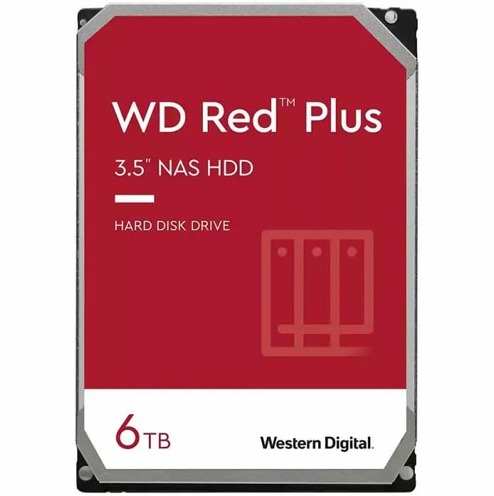 Hard disk WD Red Plus (3.5", 6TB, SATA3 6Gb/s, 256MB Cache, 5400rpm)