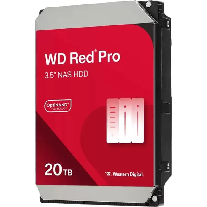 Hard disk WD Red Pro NAS (3.5", 20TB, SATA3 6Gb/s, 512MB Cache, 7200rpm)
