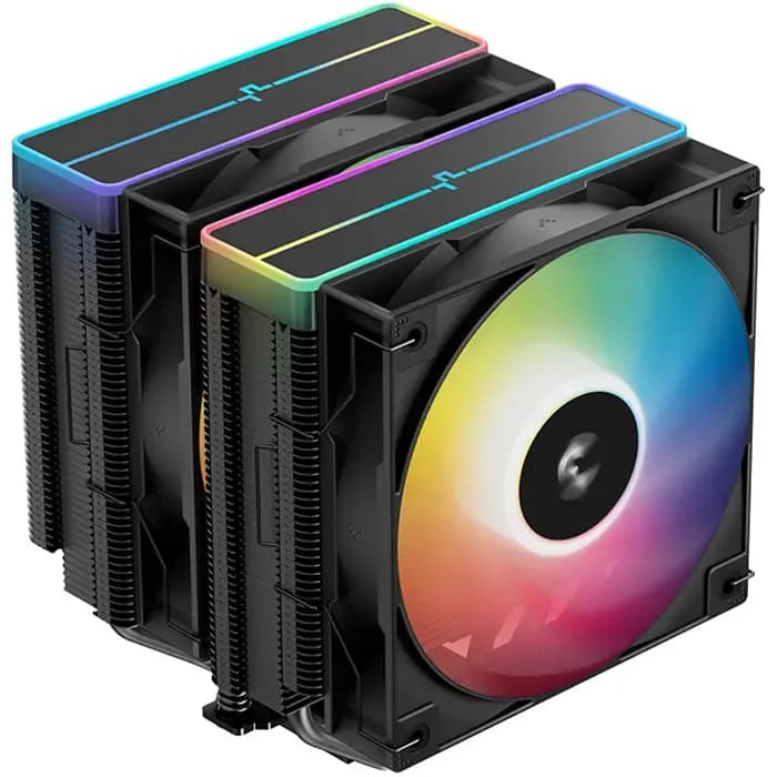 Hladnjak za procesor DeepCool AG620 BK ARGB V2, 2x120 mm, Intel i AMD