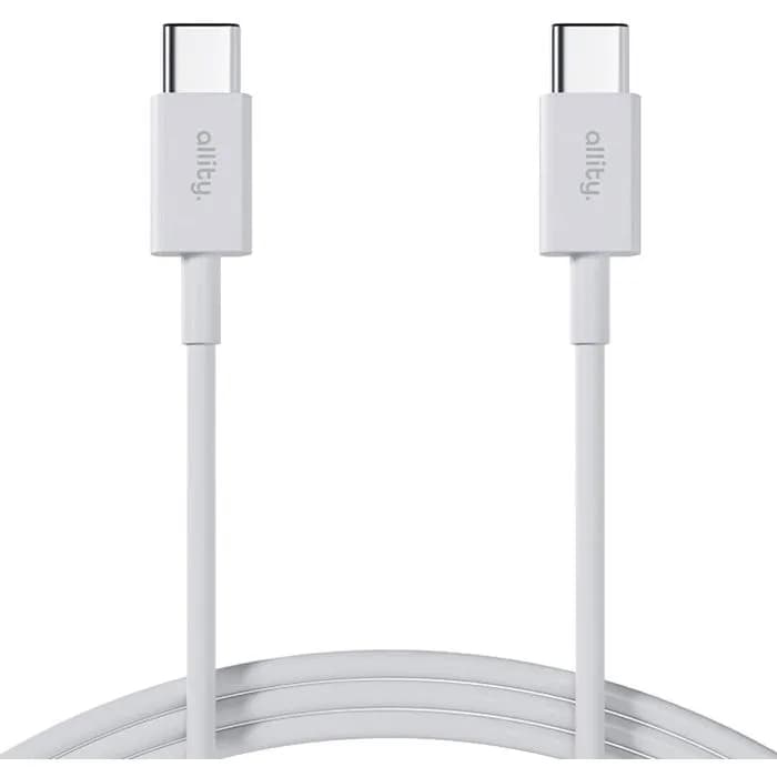 Kabel Allity AUC-03, USB-C (M) na USB-C (M), 1.0m, bijeli
