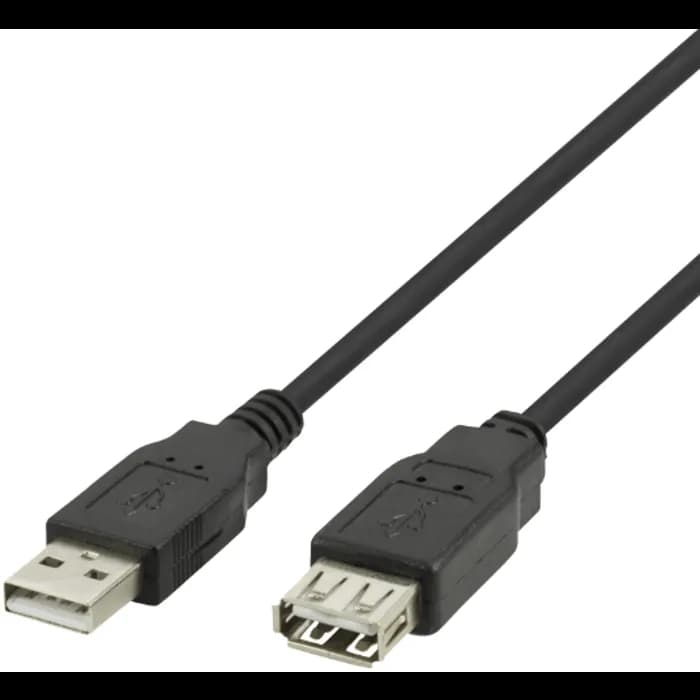 Kabel Deltaco R00140003, USB-A (M) na USB-A (Ž), 3.0m, crni