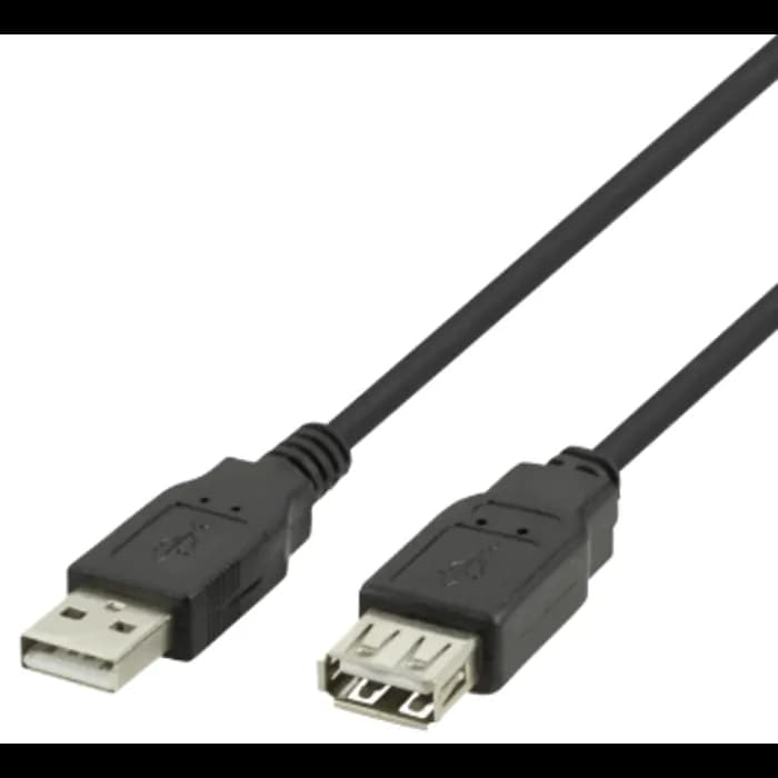Kabel Deltaco R00140004, USB-A 2.0 (M) na USB-A (Ž), 1.0m, crni