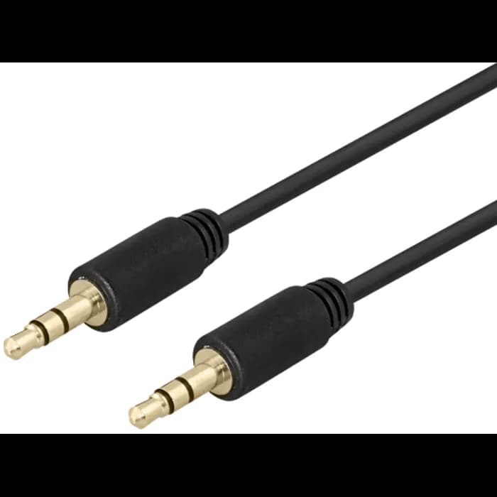 Kabel Deltaco, 3.5mm, 1.0m, crni