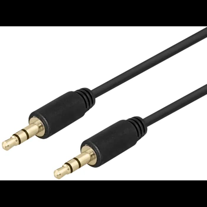 Kabel Deltaco, 3.5mm, 2.0m, crni