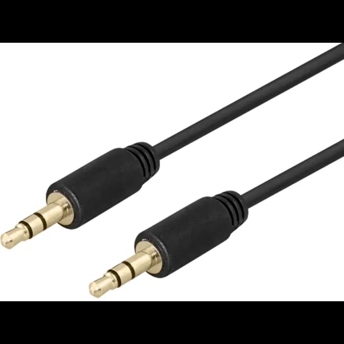 Kabel Deltaco, 3.5mm, 3.0m, crni