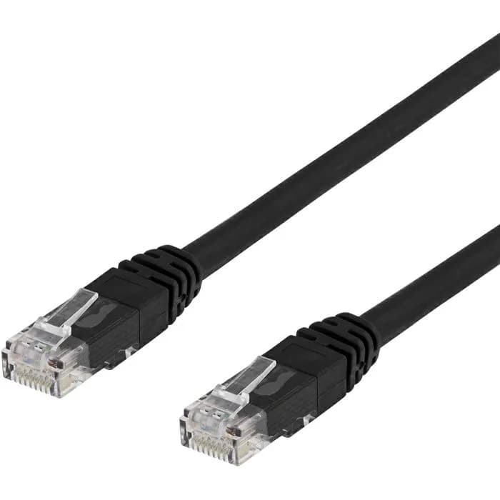 Kabel Deltaco, mrežni, UTP, Cat6, 5.0m, crni