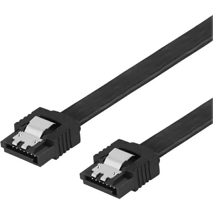 Kabel Deltaco, SATA3, 0.3m, crni
