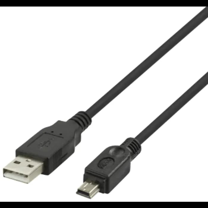 Kabel Deltaco, USB-A (M) na Mini USB (M), 1.0m, crni