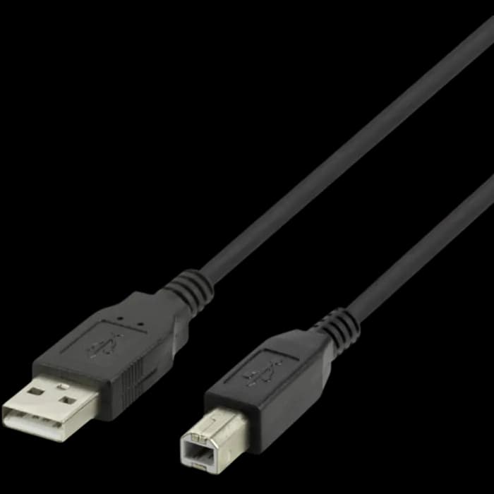 Kabel Deltaco, USB-A (M) na USB-B (M), 2.0m, crni