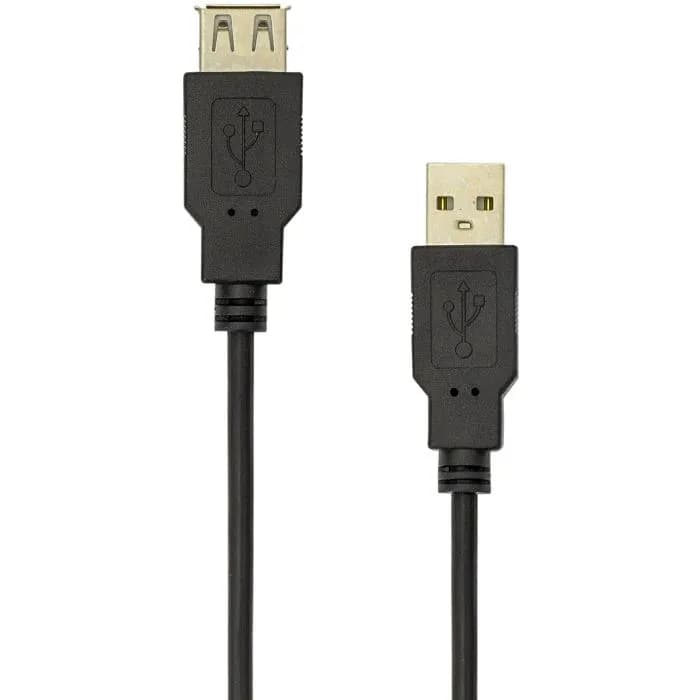 Kabel SBOX, USB-A (M) na USB-A (Ž), 5.0m, crni