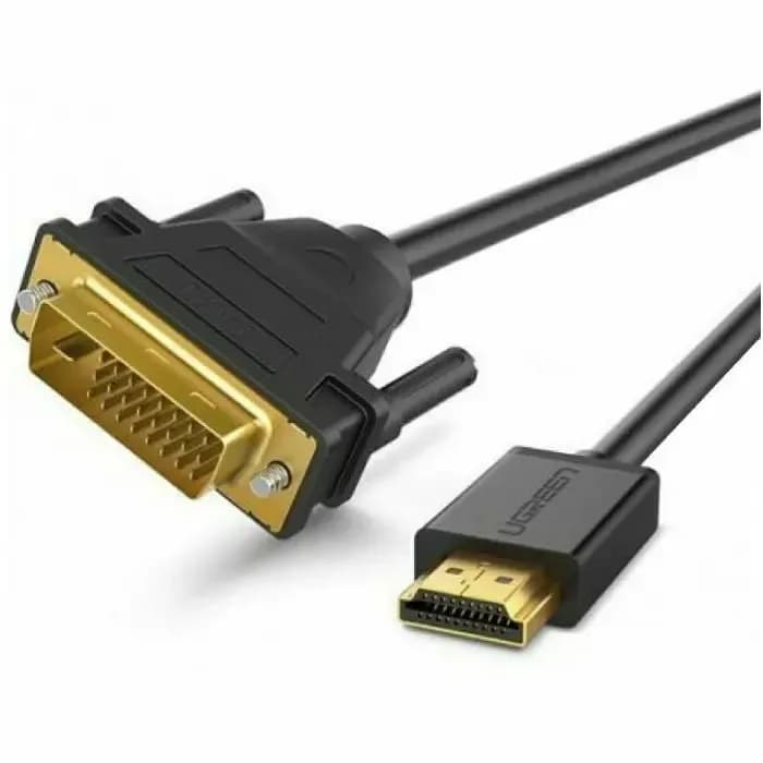 Kabel Ugreen 10135, HDMI (M) na DVI (24+1) (M), 2.0m, crni